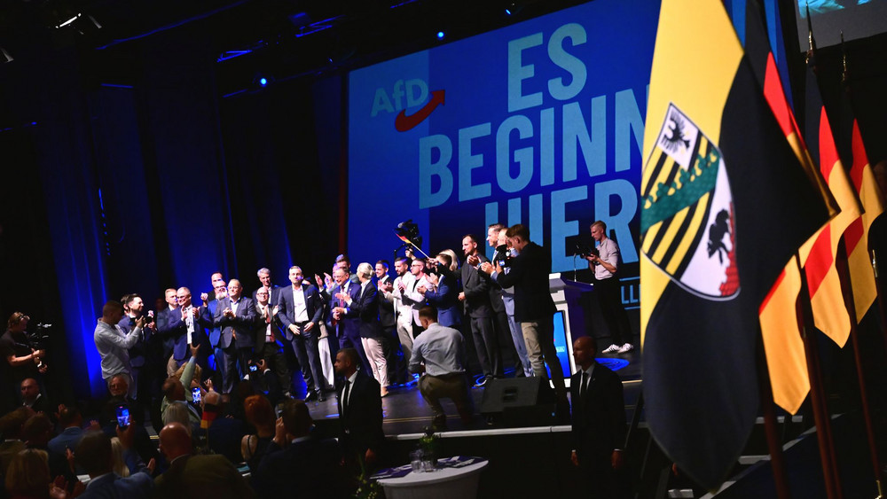 Landtagswahl in Sachsen-Anhalt - Wahlparty AfD