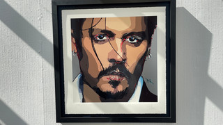 Echte Johnny Depp-Kunstwerke in Fulda zu sehen