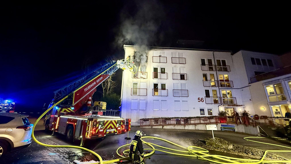 Seniorenwohnheim in Gießen: Bewohner stirbt bei Brand