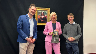 KI Mona Lisa in Frankfurt ausgestellt