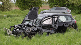 Unfall mit Spargelstecher-Bus in Büttelborn - 12 Verletzte