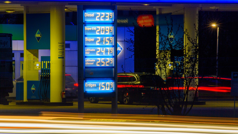 Kraftstoffpreise an einer Tankstelle