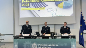 Straftaten in Mittelhessen sinken - mehr häusliche Gewalt