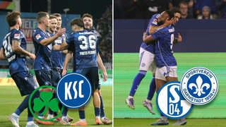Schalke springt an die Spitze - KSC siegt souverän
