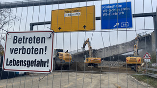 Salzbachtalbrücke Sprengung