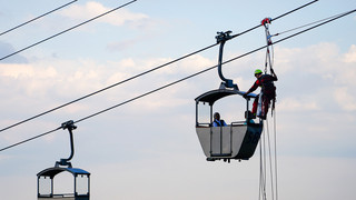Seilbahn in Rüdesheim stehen geblieben: 41 Passagiere gerettet