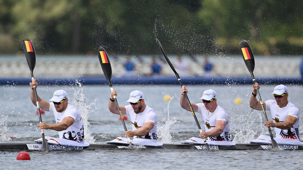 Olympia-Gold für den Kajak-Vier im Foto-Finish.