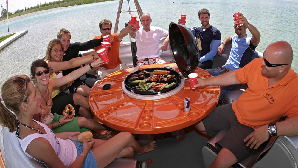 BBQ-Donut Limburg: Grillen auf dem Fluss