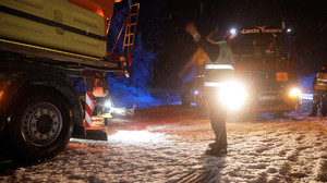 Glätte auf den Autobahnen – mehrere Unfälle