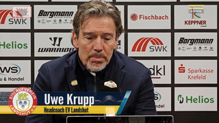 3:1 gegen Landshut! Krefeld Pinguine festigen Spitzenposition - Das sagen die Trainer zum Spiel