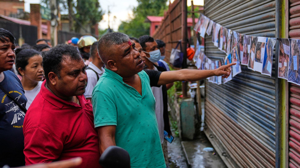 Sturzflut in  Nepal