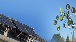 Windbaum soll Strom im Garten liefern