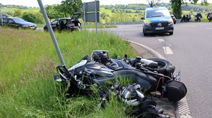 Motorradunfall in Schotten: Fahrer schwer verletzt