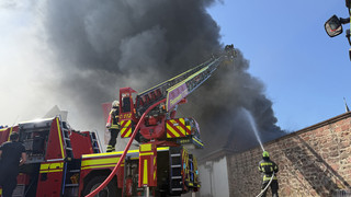 Feuer in Gärtnerei von Kloster in Seligenstadt