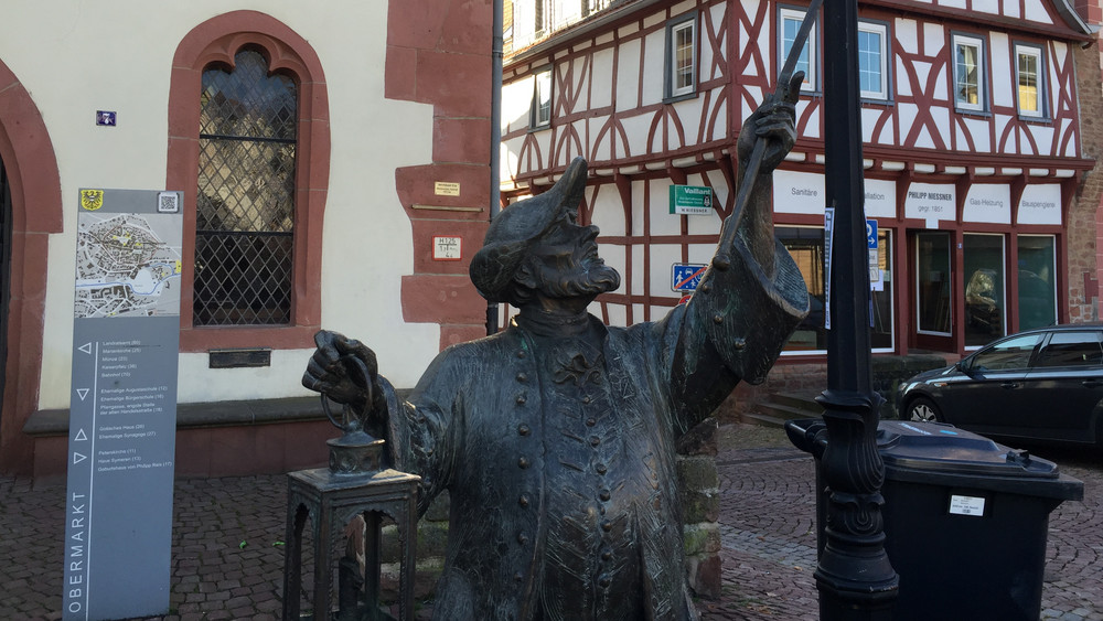 Der Stadtwächter in Gelnhausen. Am 21. Mai ist Bürgermeisterwahl in der Stadt.