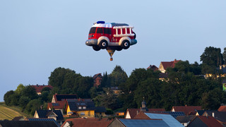 Feuerwehrballon über der Stadt: Feuerwehr Hünfeld feiert 100-Jähriges