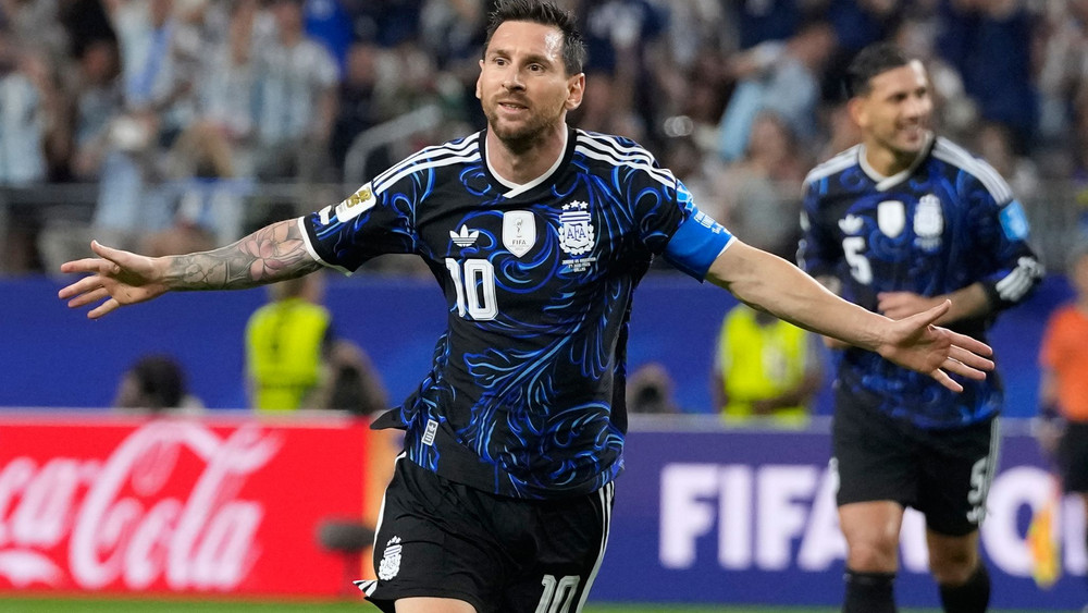 Messi traf auch gegen Jordanien.
