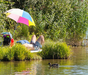 Badeverbot am BUGA-See wegen Blaualgen in Kassel