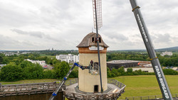 Bad Nauheim Windmühle hat wieder Flügel