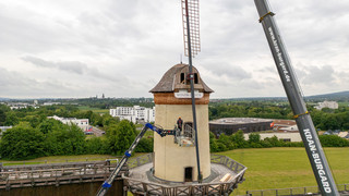 Bad Nauheim Windmühle hat wieder Flügel
