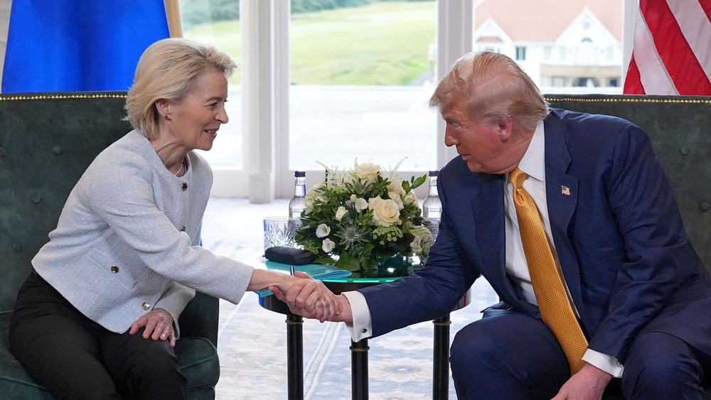 US-Präsident Trump trifft von der Leyen in Schottland