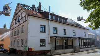 Brand in ehemaligem Gasthaus in Grebenau