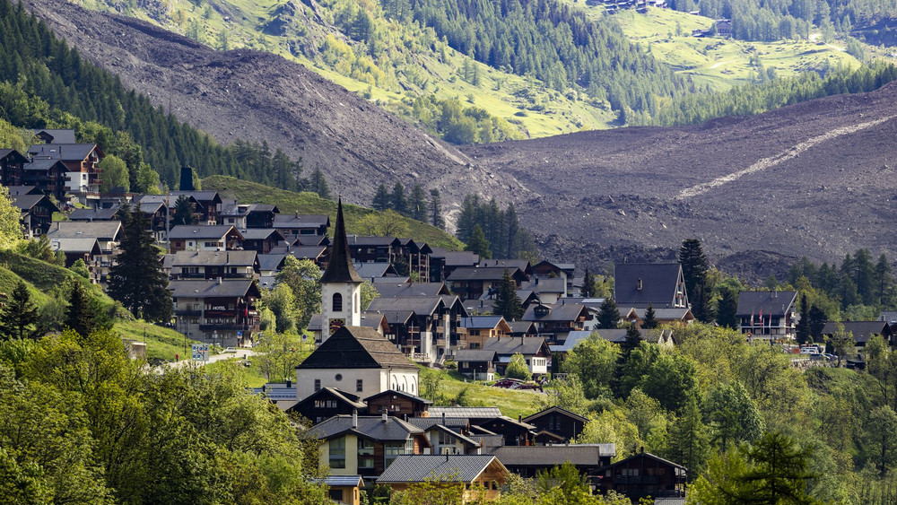 Gletscherabbruch im Wallis