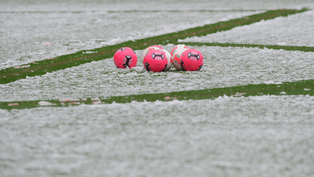 Die Partie des FSV Mainz 05 wurde wegen der winterlichen Witterungsbedingungen abgesetzt worden.