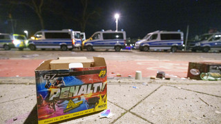 Hunderte Frankfurter begrüßen das neue Jahr am Mainufer