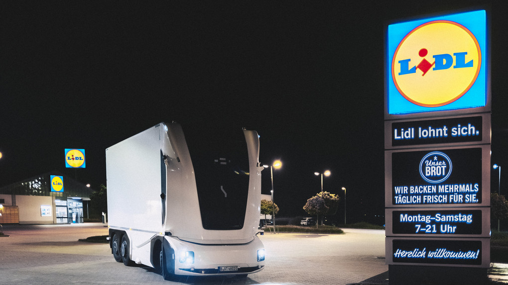 Fahrerloser Lkw in Edermünde unterwegs - Soll so sein