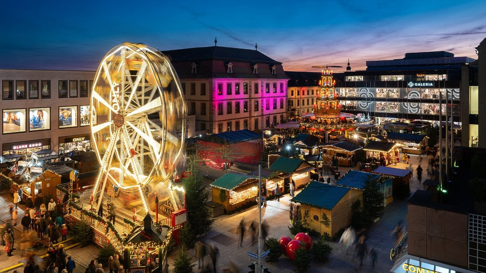 Neu in diesem Jahr war das Riesenrad auf dem Uniplatz.