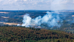Starke Rauchentwicklung: Waldbrand bei Bad Schwalbach