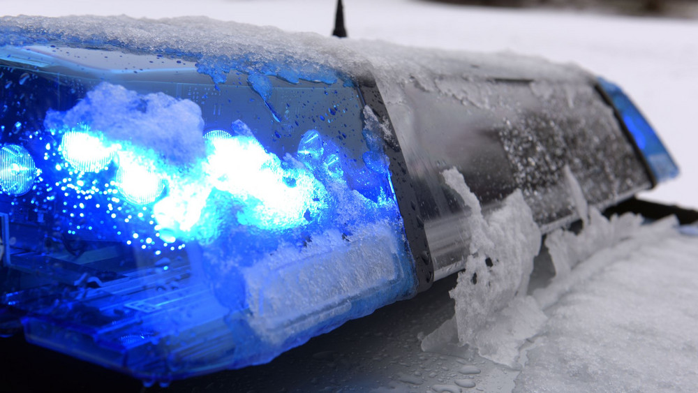 Polizeieinsatz im Winter