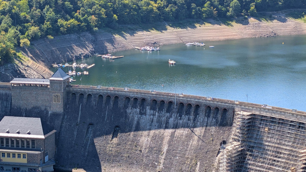 Niedrigwasser im Edersee
