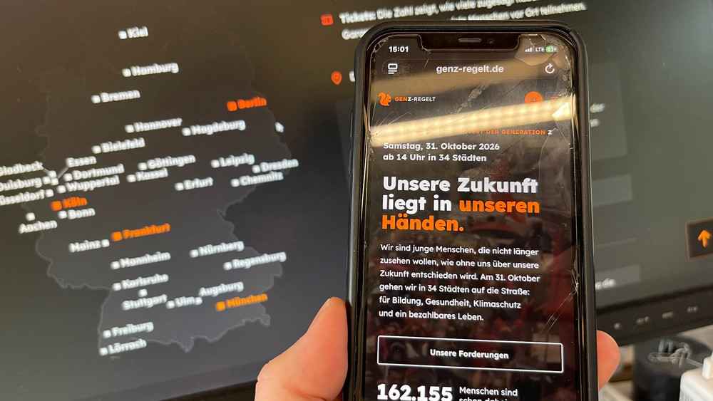 Deutschlandweit sind Proteste von “Gen Z regelt!” angekündigt.