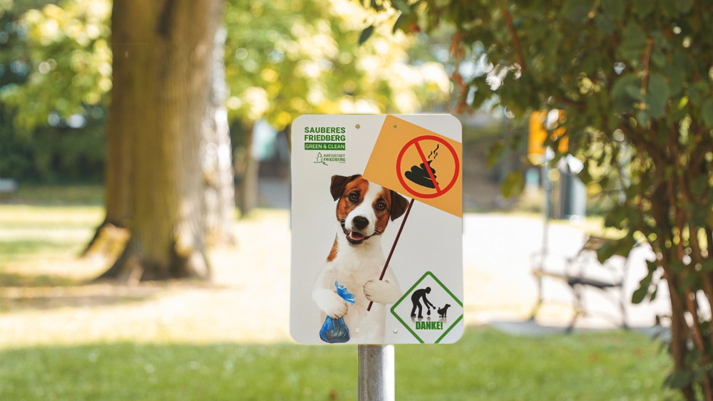 Friedberg hat eine Hundekot-Kampagne gestartet. 