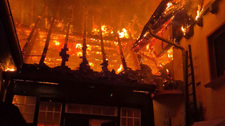 Scheunenbrand in Rüsselsheim-Bauschheim