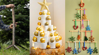 Alternative Weihnachtsbäume: Keinachtsbaum, an der Wand und kopfüber