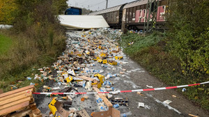 Hedemünden: Zug kracht in LKW – Bahnsperrung