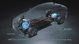 Fahrspssgarantie durch DIRECT4 - Intelligentes Allradsystem im neuen Lexus RZ