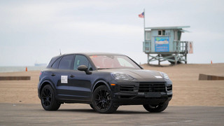 Erprobung des neuen Porsche Cayenne - auf der Zielgeraden
