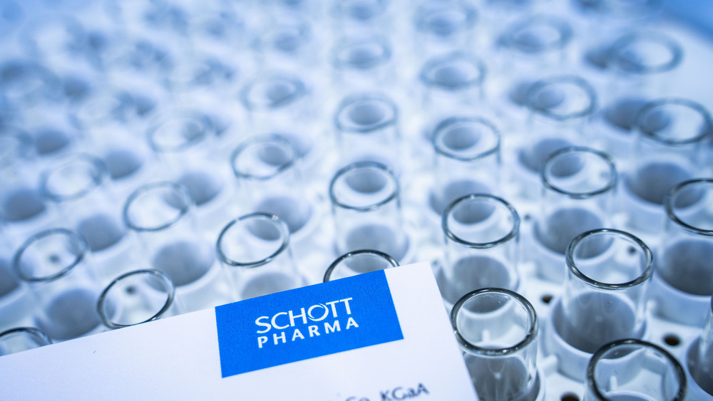 Logo Schott Pharma und Glas-Ampullen
