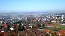Lioba-Kirche Petersberg: Der schönste Blick auf Fulda
