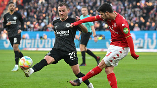 Unentschieden im Derby: Eintracht Frankfurt spielt 1:1 gegen Mainz