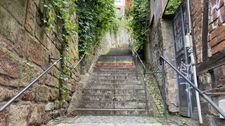 Marburg: Stufen laufen beim Treppenlauf am Samstag