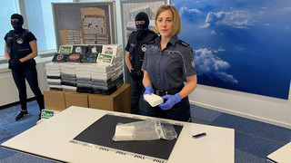 Eine Tonne Kokain: Die Jahresbilanz des Frankfurter Zollamts