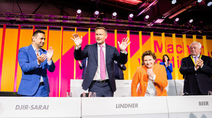 Lindner als FDP-Vorsitzender wiedergewählt