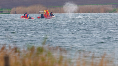 Buckelwal scheint an einer Stelle zu verharren