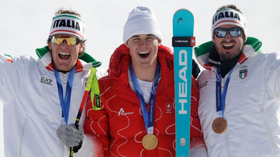 Große Abfahrtsshow bei Olympia: Schweiz und Italien jubeln