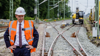 Sanierung der Riedbahn-Strecke im Zeitplan: Wissing zu Besuch
